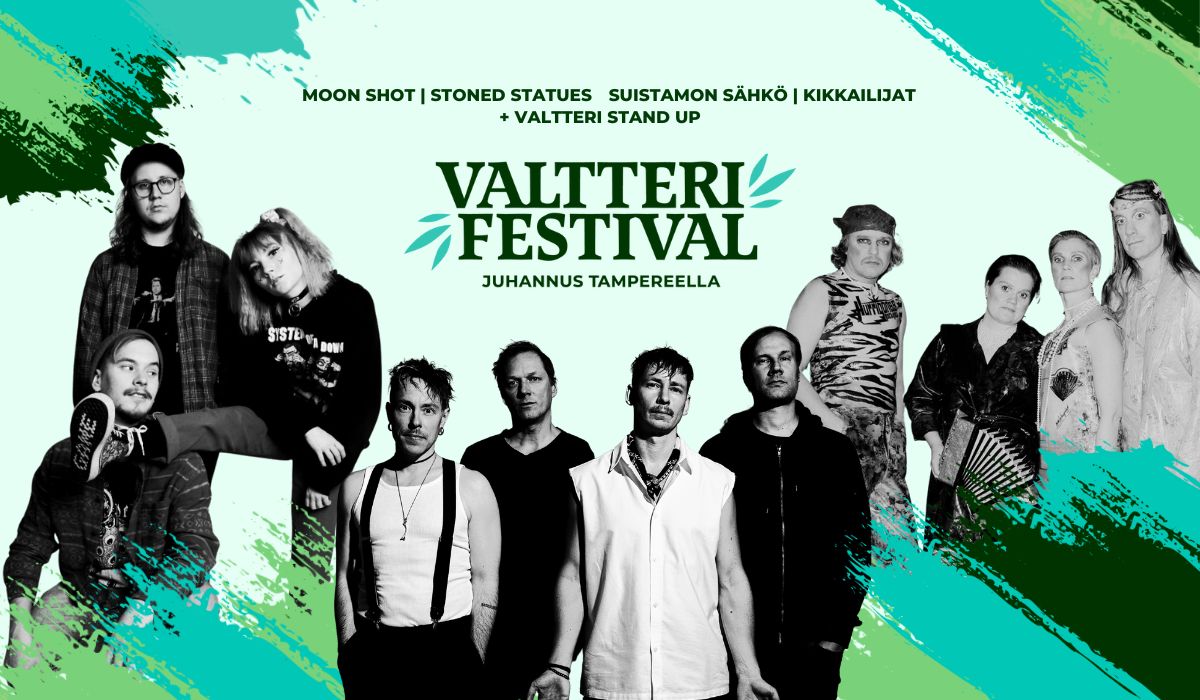 Valtteri Festivalin ohjelma julki – pääesiintyjinä uutta musiikkia julkaiseva Moon Shot ja villistä teknostaan tunnettu Suistamon Sähkö